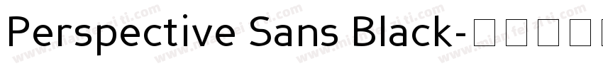 Perspective Sans Black字体转换